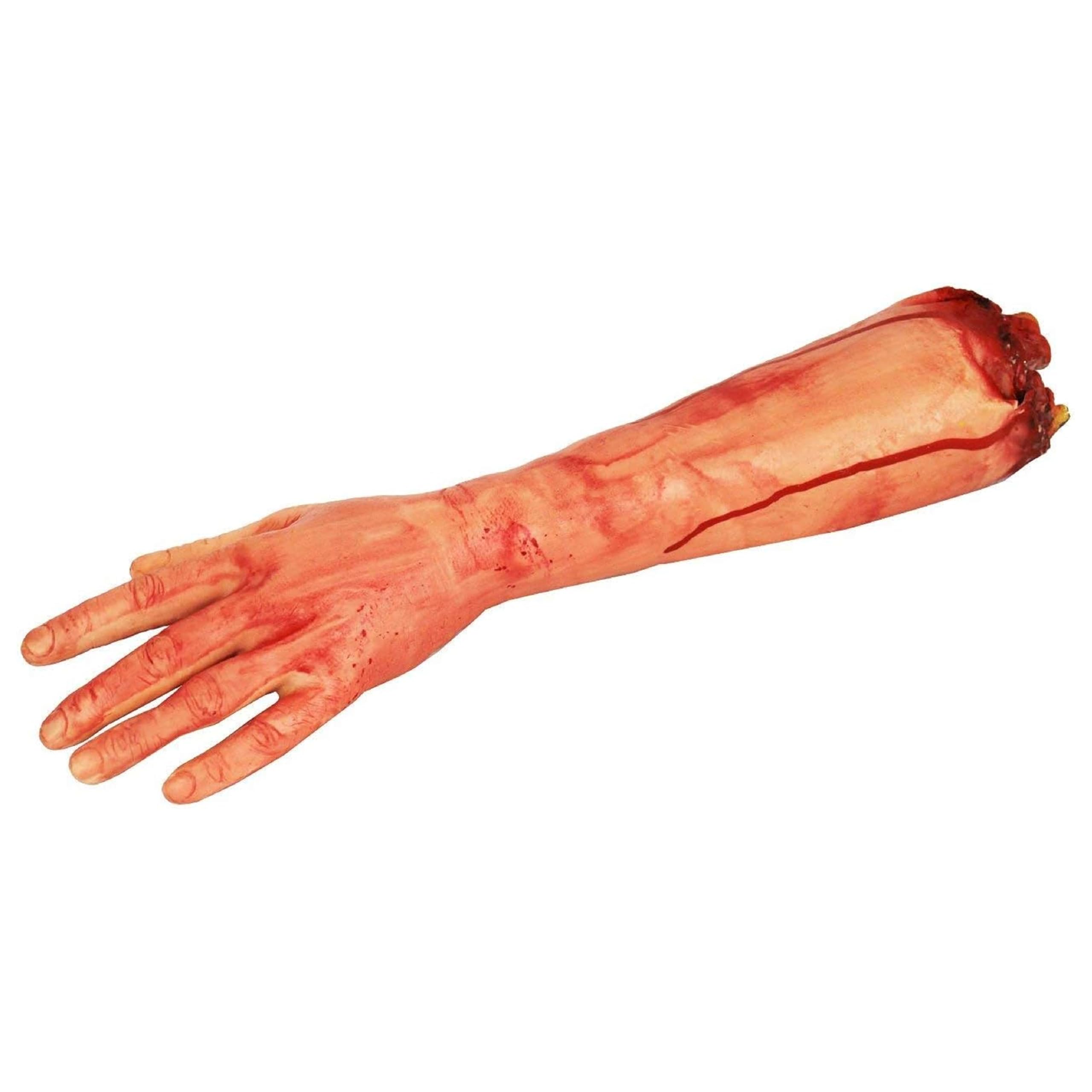 Severed Arm Halloween Prop - Pack of 1-17.5"/45cm Long Fake Severed Arm with Bloody Stump - Adults Halloween Fancy Dress Prop โ image 1