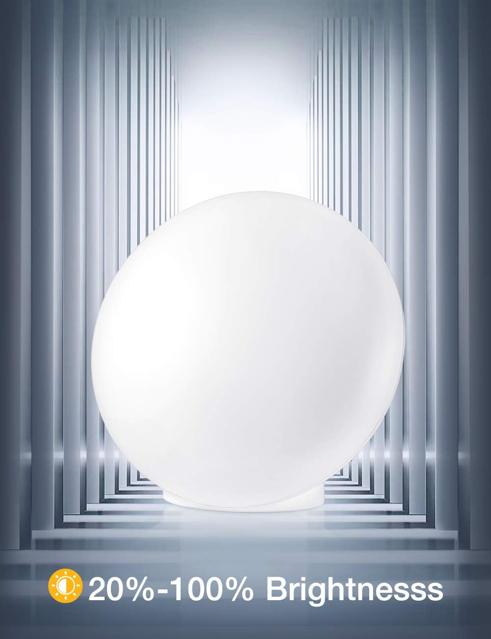 Light Therapy Lamp, UV-Free 10000 Lux Therapy Light, Touch Control with Stepless Brightness Levels, Large Light Surface, Memory Function, Compact Size for Home Office Travelling : Health & Household