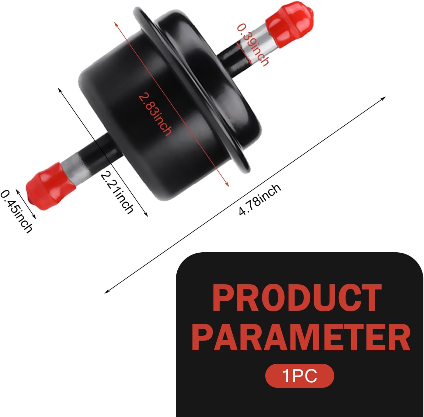1 PC Auto Transmission Filter, Transmission Filter Oil Grid Inline Filter, Replaces Part No. 25430-PLR-003, Compatible with Honda (Black)