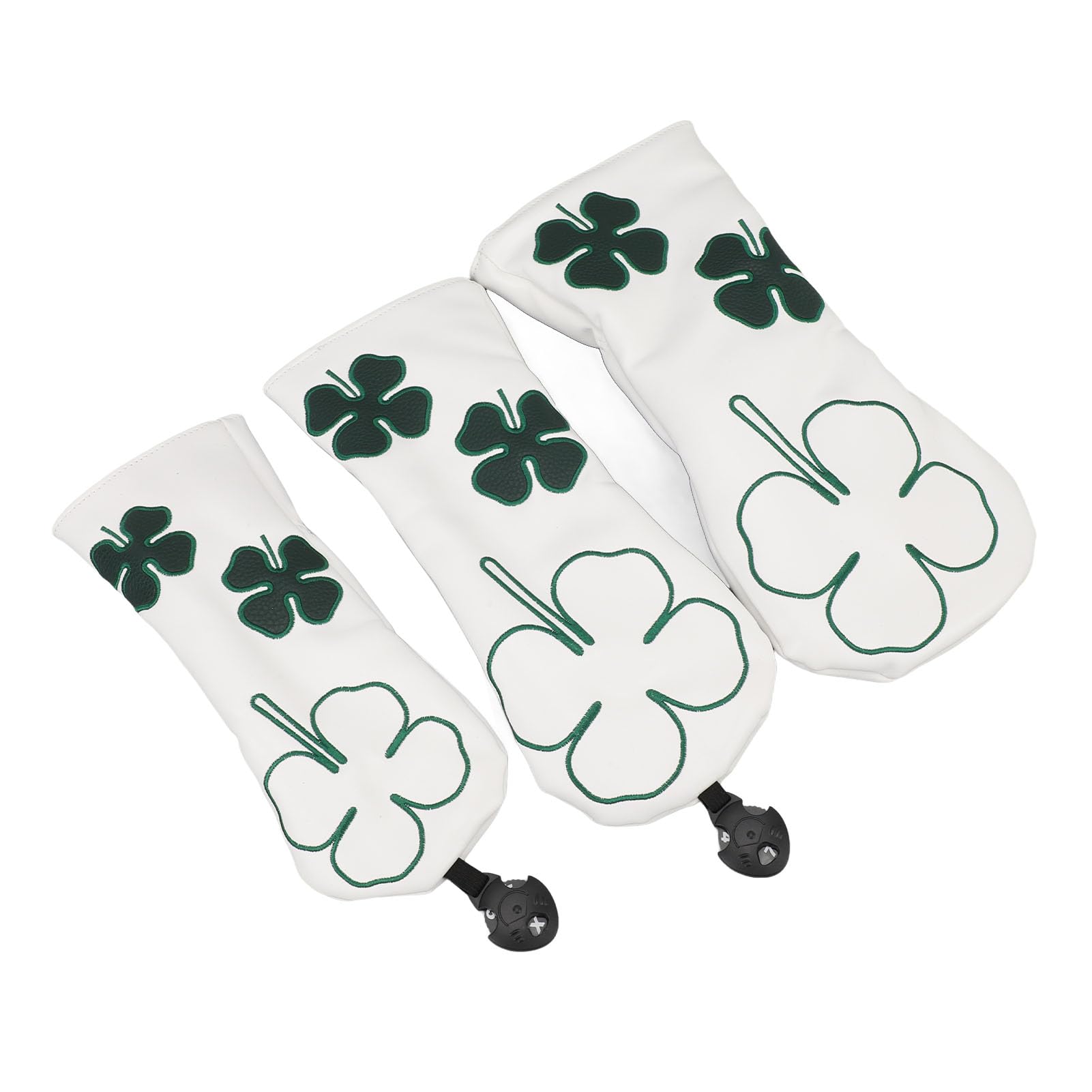 CHICIRIS 3PCS Golf Club Head Covers Set PU Le Cuir avec Une Doublure Moelleuse pour Conducteurs Putters Hybrides de Fairway Woods