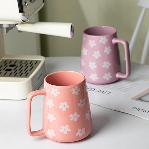 Vista 51 de Tazas de café grandes de cerámica, tazas de café de mango grande de 24 onzas, taza de té y café extra grande para oficina y hogar, aptas para azul