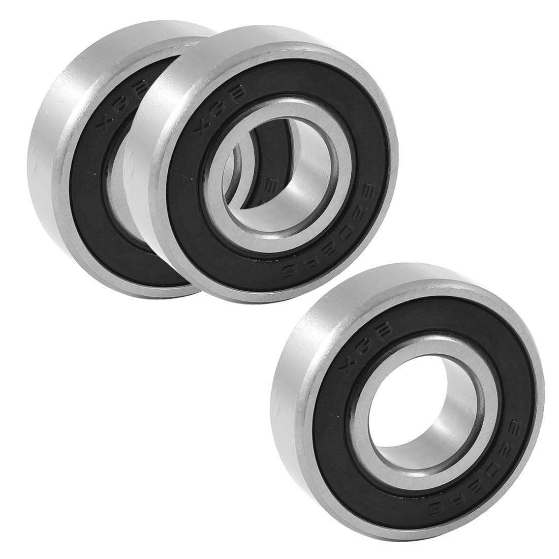 6202RS 15 mm Wewnętrzne 35 mm Zewnętrzne jednorzędowe łożysko kulkowe zwykłe 3 szt.