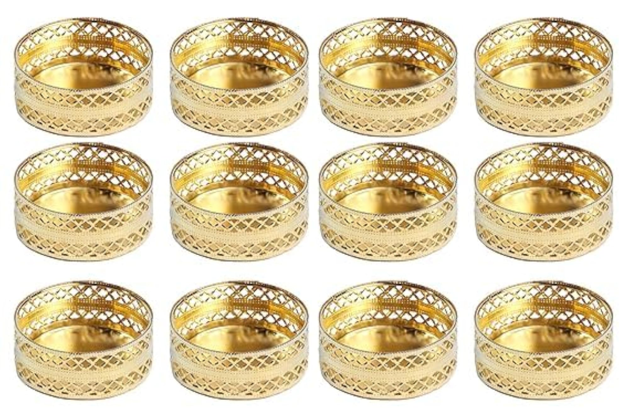 Golden Metal Katori for Tea Light, 8 G