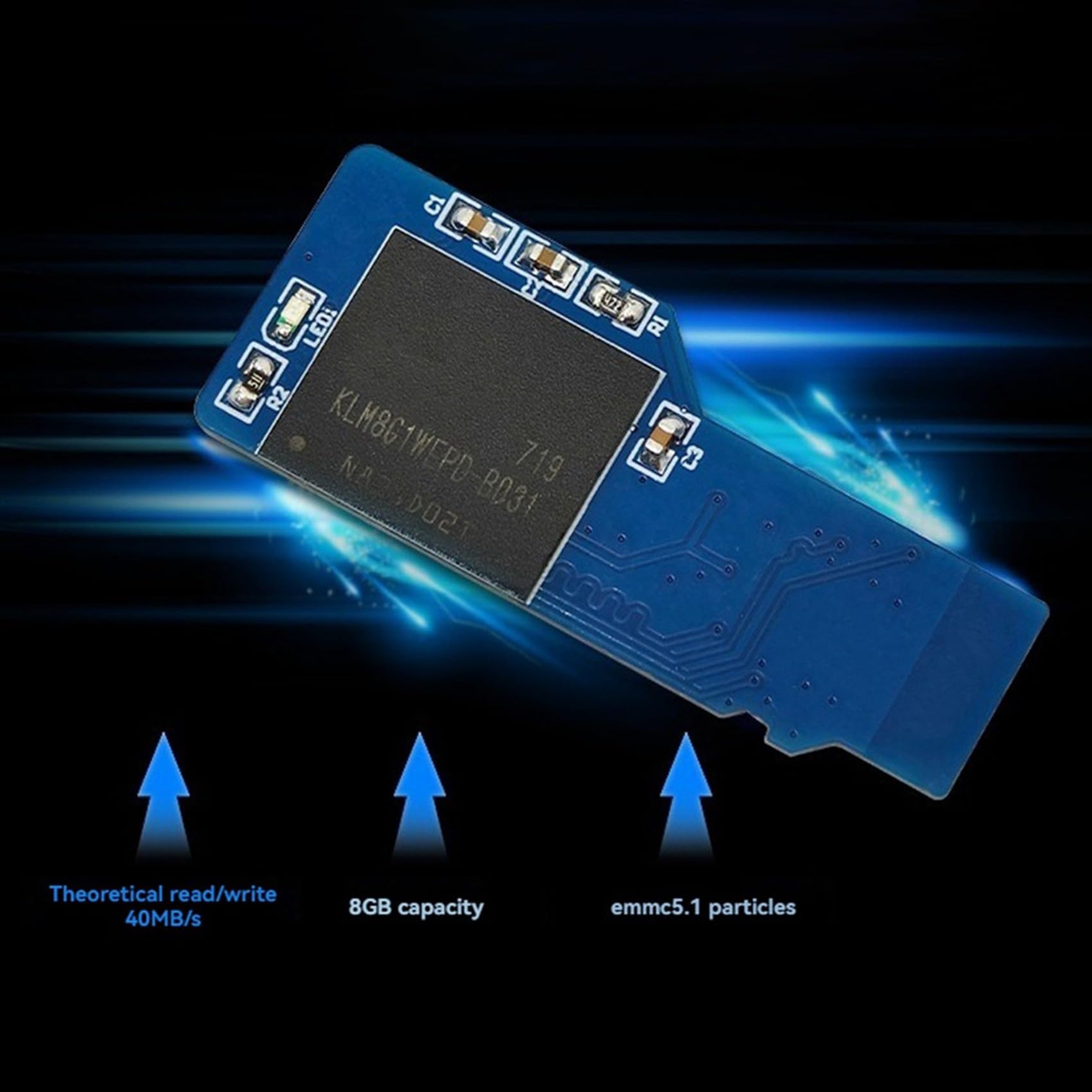 3X EMMC do Modułu Karty TF 40 MB/S 8 GB BGA153 BGA169 do Karty TF MMC Karta Rozruchowa Płyty Rozwojowej Linux