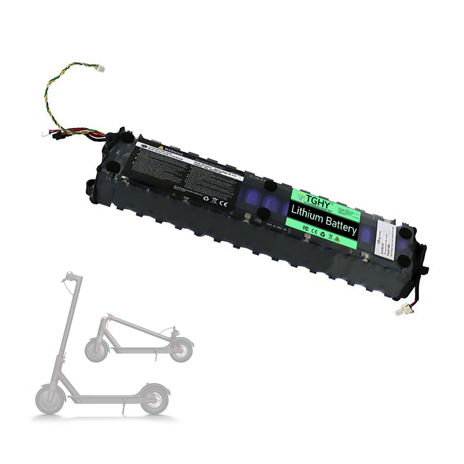 Tghy 36V 10.5Ah Electric Scooter Battery 36V 7.8Ah 10.5Ah Folding Scooter Lithium Battery Pack 36 Volt Built-In Bms For 350W Or Less Motorized Scooters Motor,