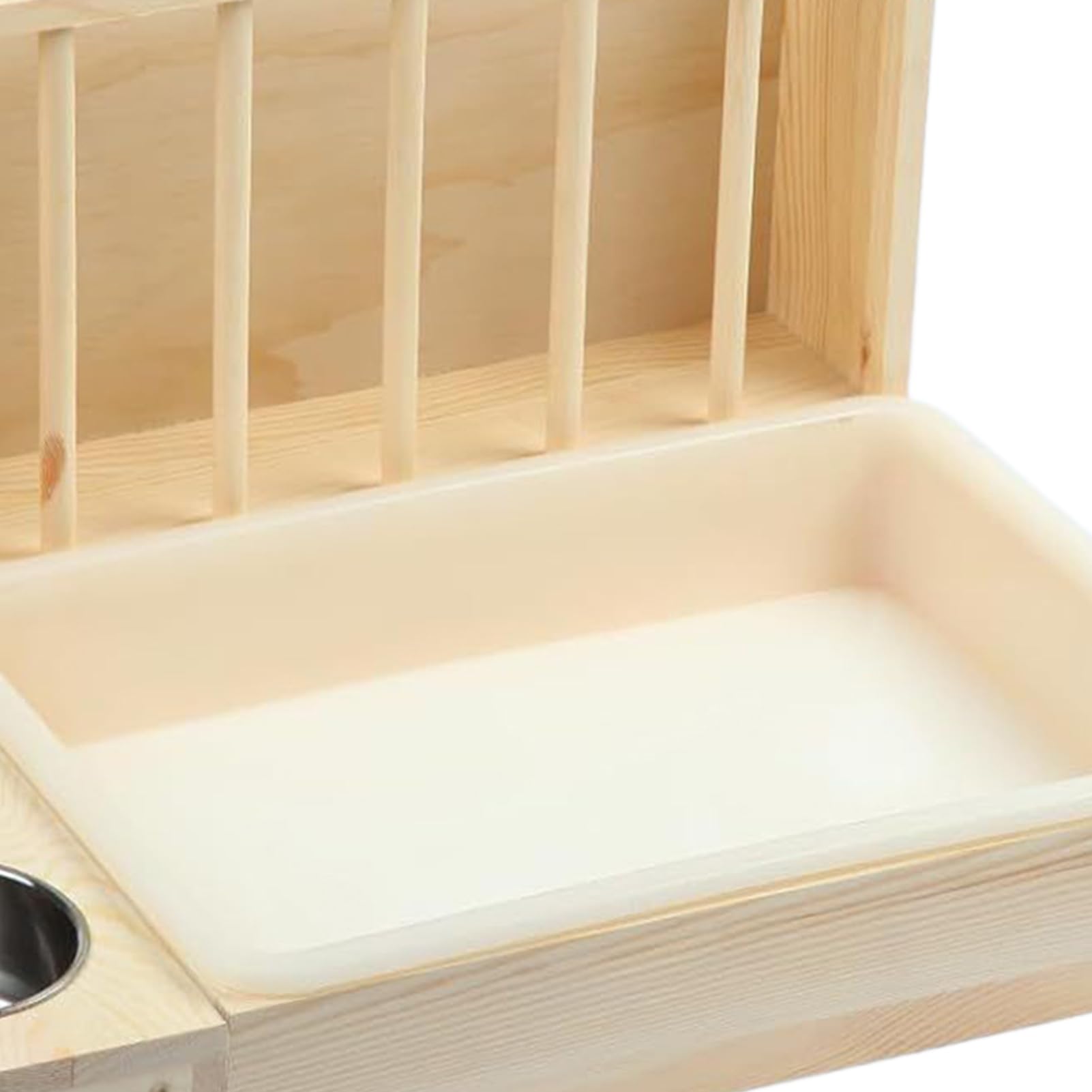 De Hámster Bebedero De Madera para Animales Pequeños | de Heno para Chinchillas y Bebedero para Conejos Para Mascotas Gallina Erizo Interior Exterior