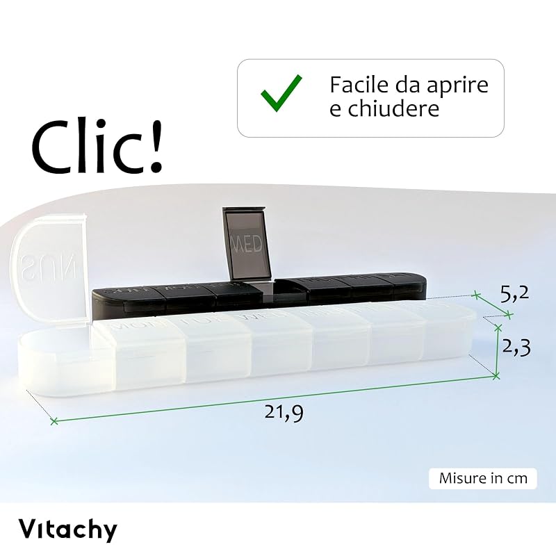 Portapillole settimanale, set di 2 - vista 3