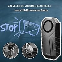 Vista 2 de Wsdcam - Alarma de bicicleta/motocicleta con control remoto, 113 db, inalámbrica, con vibración, sensor de movimiento, impermeable