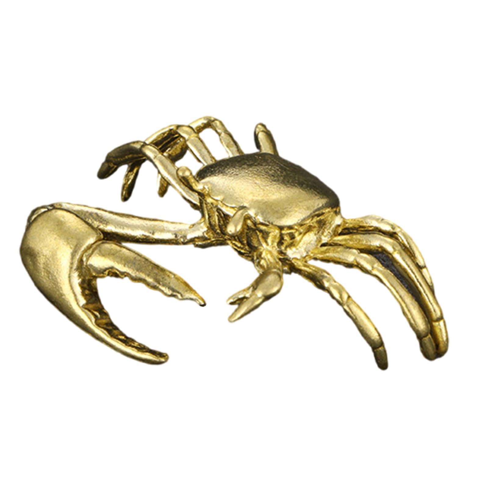 HDOYTXXM Brass Crabs Statues Figurines Retro Animal Statue Sculptures Tabletop Centerpieces Home Decors Collectibles Brass Crabs