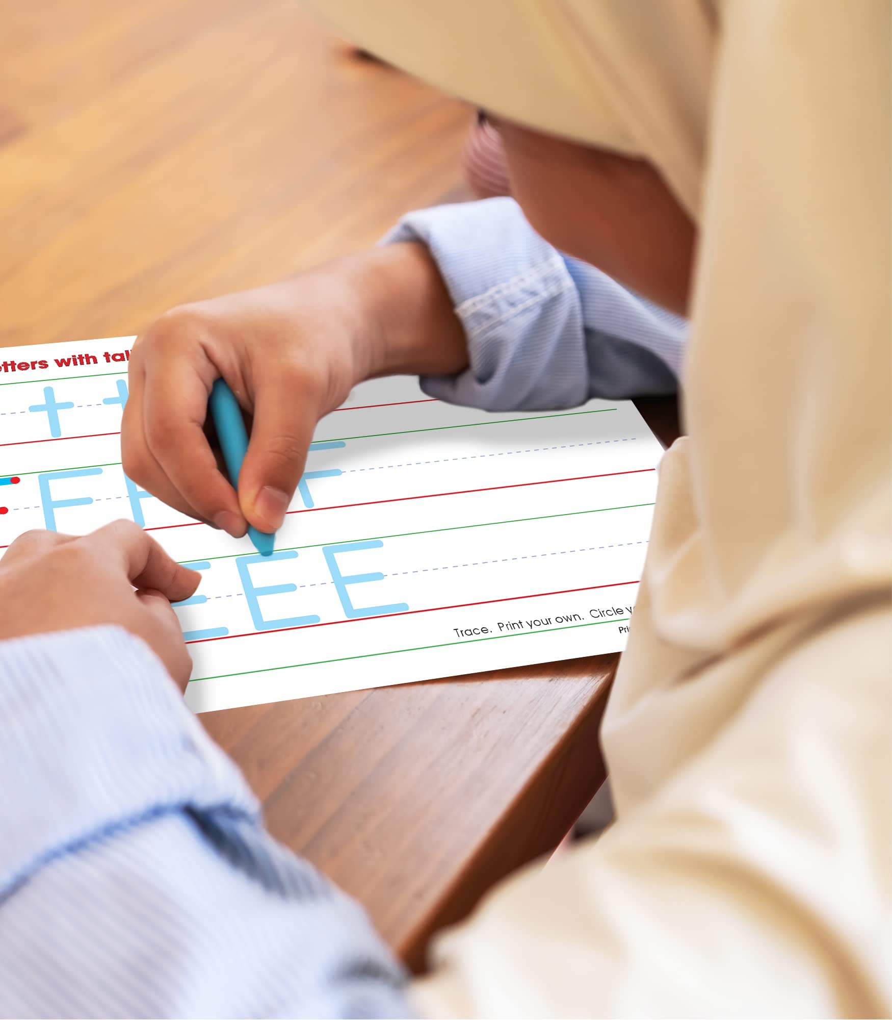 Key Education Publishing Write-On/Wipe-Off Print Alphabet Letters, Literacy Activities, Develop Handwriting and Fine Motor Skills, Teaches The Alphabet and Letter Sounds Ages 5+ (21 pc), 5.5" x 8.5"