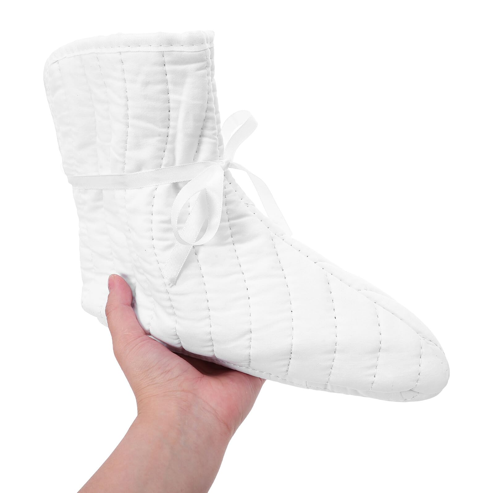 Hohopeti Baumwolle Herren-stiefelsocken Dicke Wintersocken Atmungsaktive Isolationssocken Strapazierfähige Arbeitssocken Verdickte Weiße Socken Bequeme Warme Socken Fischersocken