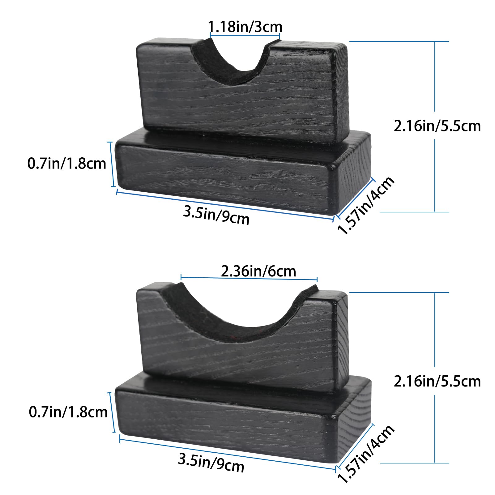Espositore per mazze da baseball, in legno, colore: nero