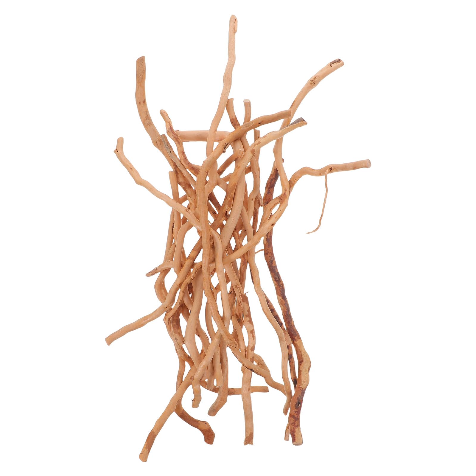 Tofficu Natural Driftwood Aquarium Branches 20pcs 15-25cm Fish Tank Dead-Wood D cor Wood Landscaping Decoration for Aquatic Pets