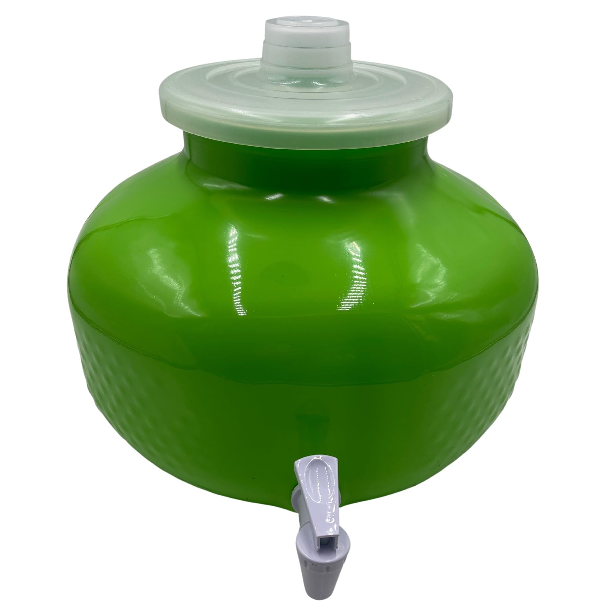 Distributeur d'eau en plastique de 11L avec robinet intégré et cuve verte