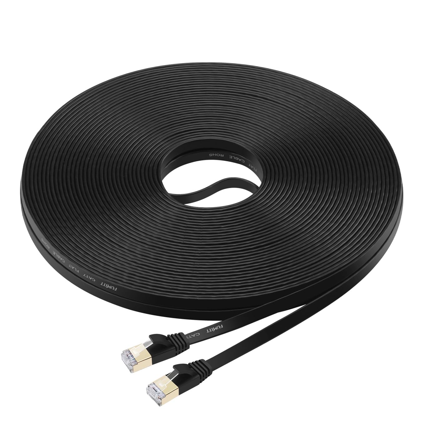 Fumitt Cat7 Ethernet Cable 10m, cat 7 Patch Cable Flat RJ45 High Speed 10 Gigabit LAN Internet Network Cable for Xbox,PS4,Modem,Router,Switch,PC,TV box