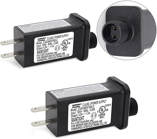 Fuente de alimentación para CZJUTAI JT-DC045V1500-IP44 4.5V6.75W 6W 4.5W 3.6W para iluminación de Navidad, cadena de luz, luz de proyector, lámpara