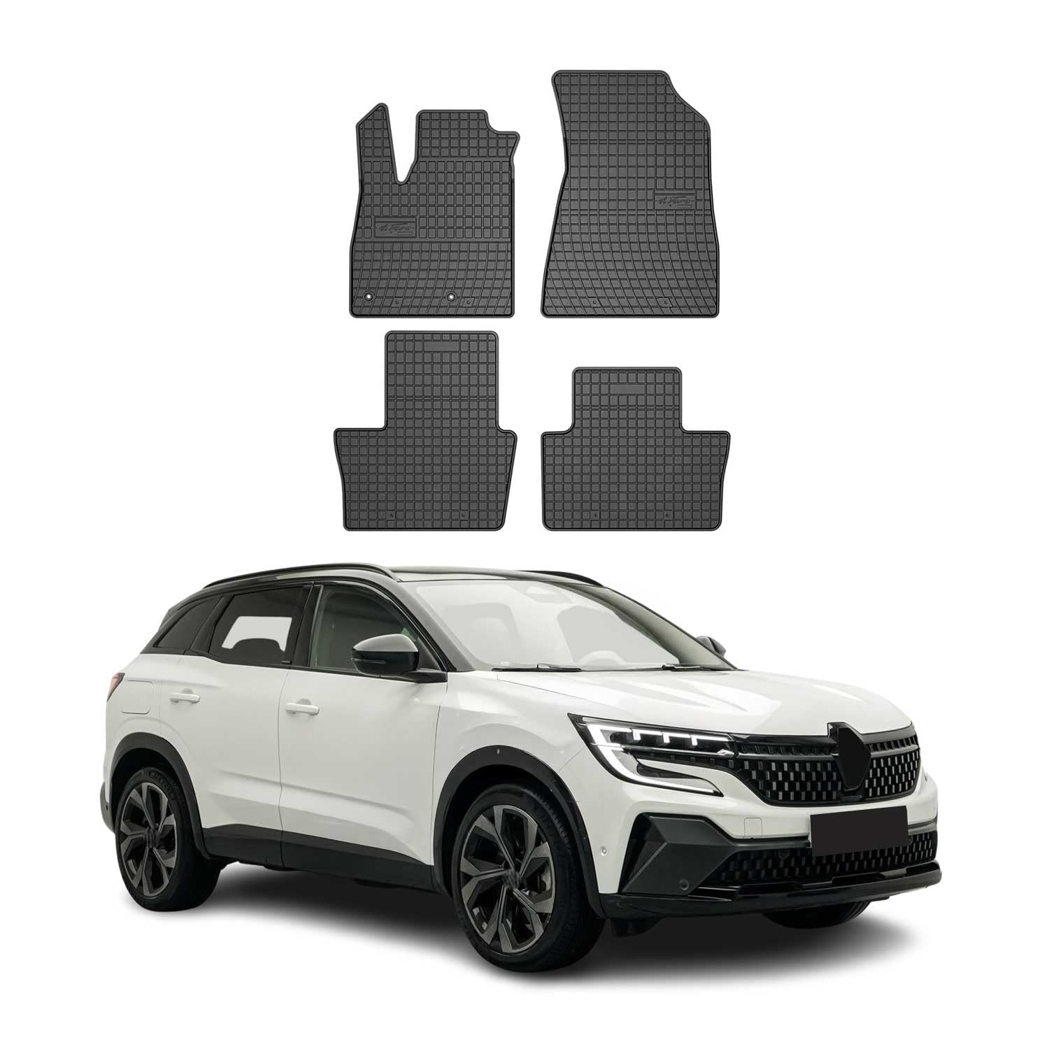 OMAC Fußmatten für Renault Austral 2022-2026 Gummi 4 TLG Schwarz
