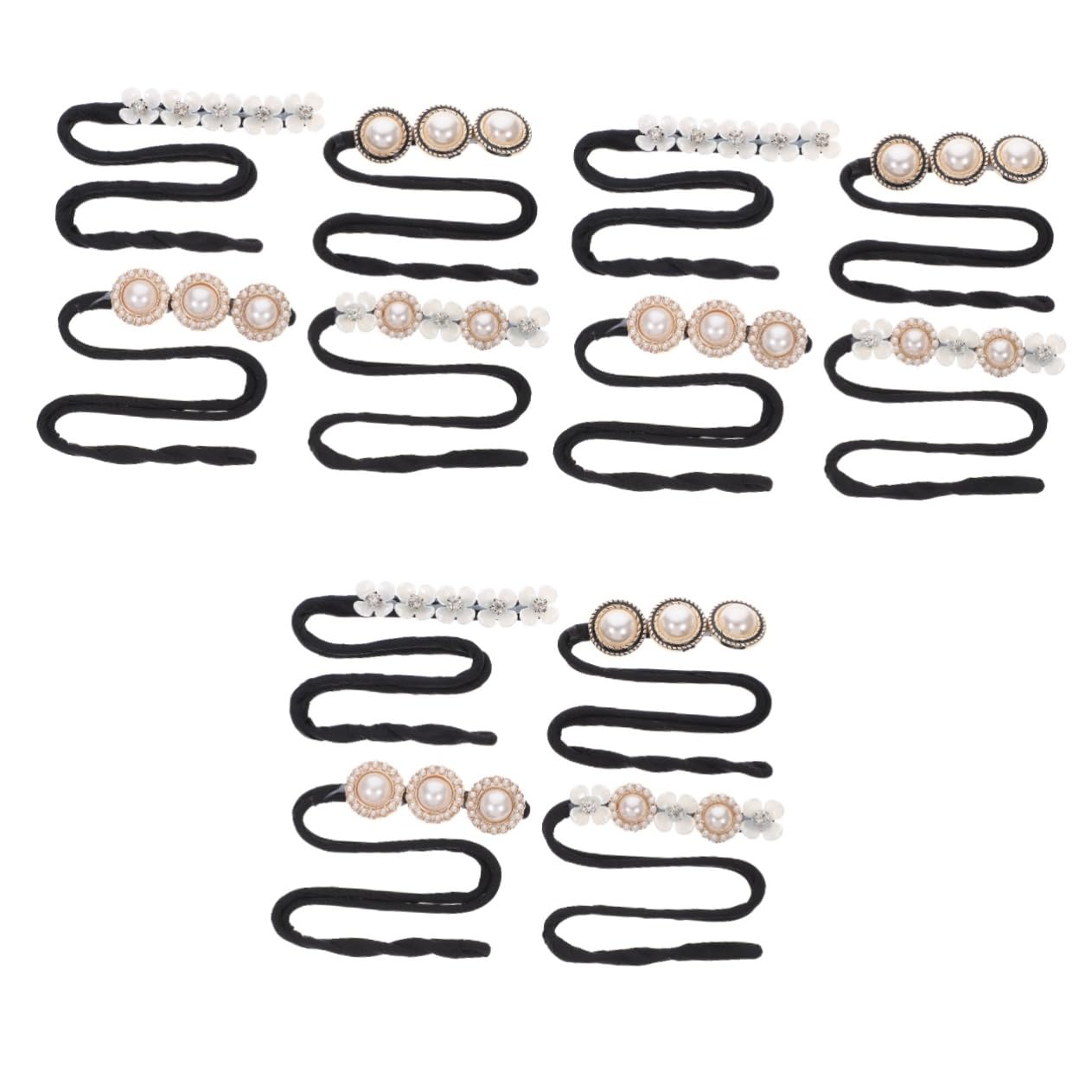 Beaupretty 12piezas Herramienta Para Hacer Moños Perlas Decorativas Accesorio Para Peinados Fáciles y Rápidos Para Mujeres y Niñas