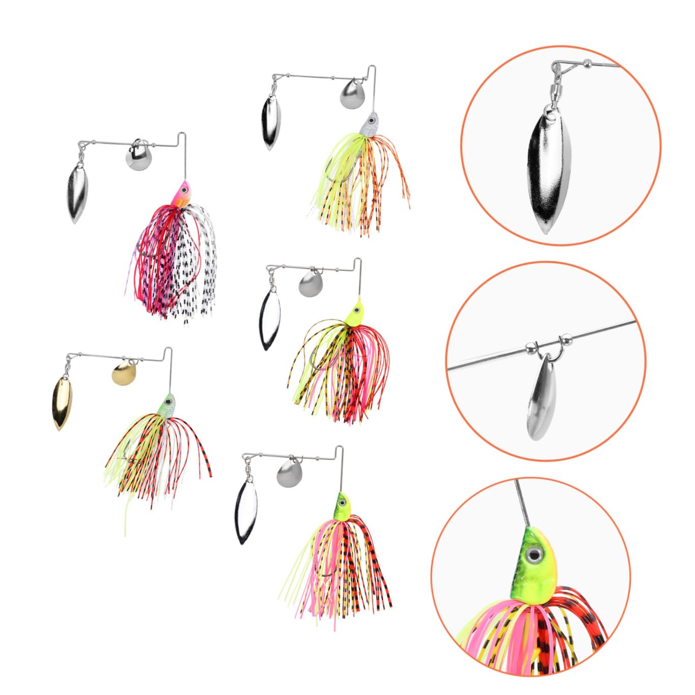 INOOMP 15pezzi Esche Artificiali Con Design Ipersensibile Per Pesca Sportiva Di Esche Per Mare e Fiume Resistente All Usura e Facile Da Trasportare