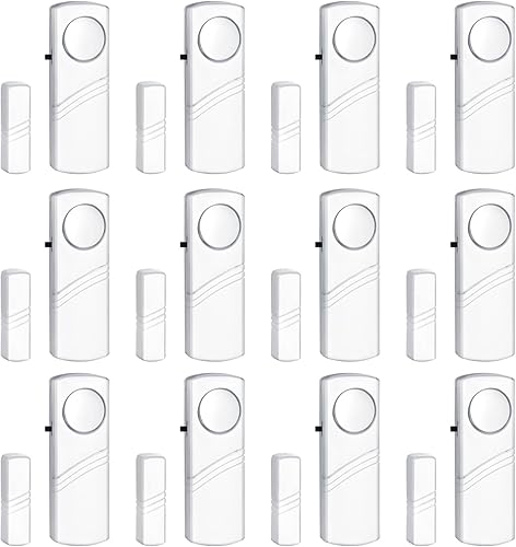 Miniatura 1 de Alarma de puerta y ventana, alarma de puerta de 95 dB para seguridad de los niños, sensor inalámbrico, alarma antirrobo de ventana, alarmas de