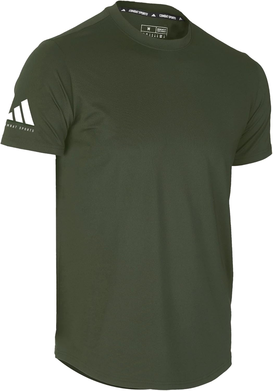 adidas Men's Combat Sports Performance Polycotton Rounded Hem Shirt