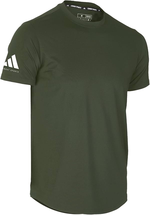 Camisa de dobladillo redondeado de polialgodón para hombre adidas Combat Sports
