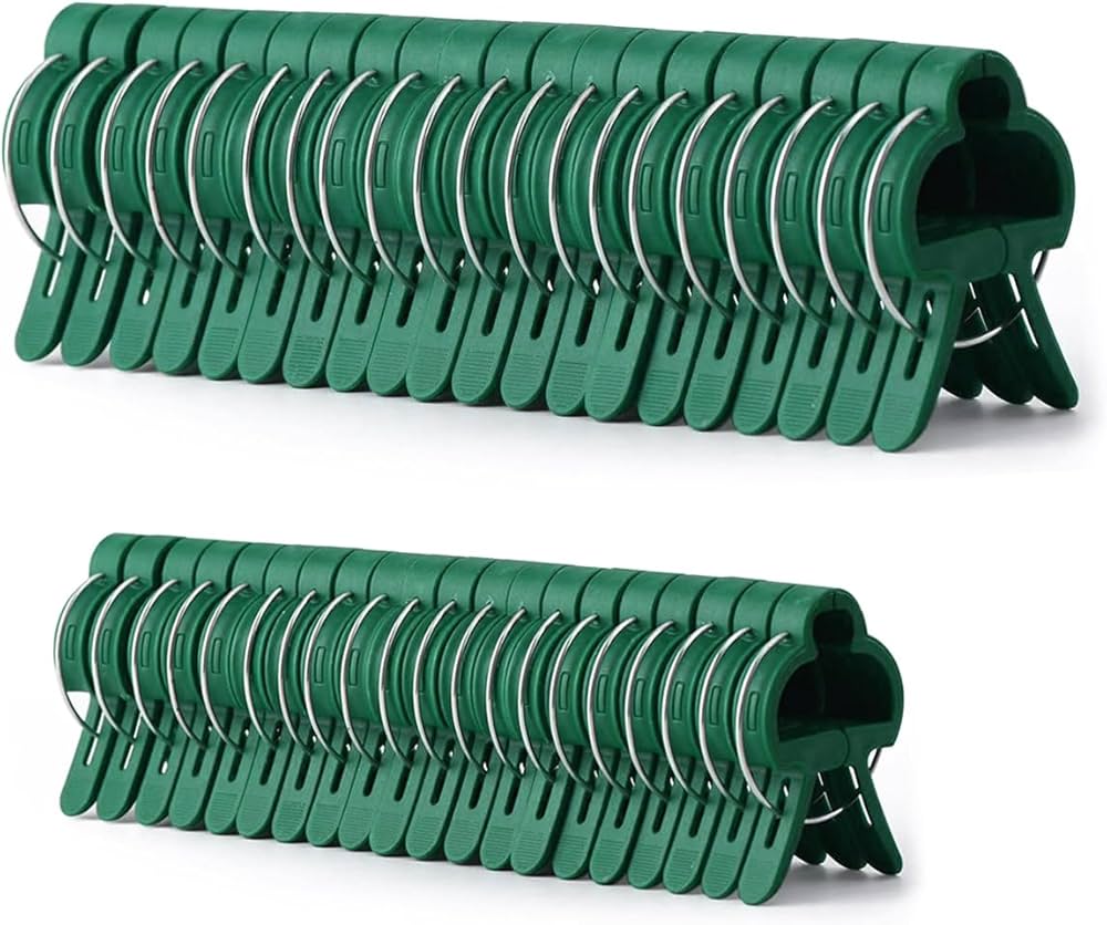 Amazon | 40個入 園芸クリップ 誘引クリップ 紐 園芸クリップピンチ