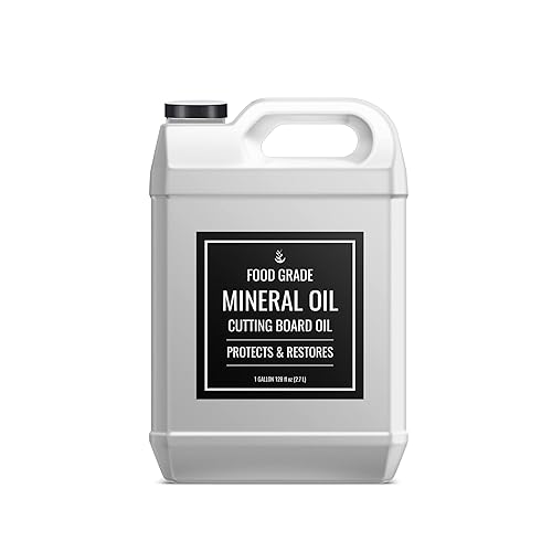 Pure Original Ingredients Aceite mineral (1 galón) para tablas de cortar, bloques de carnicero, encimeras, utensilios de madera