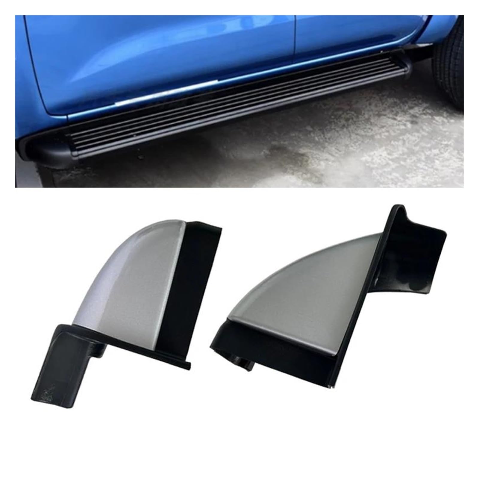 Seitenschweller Für Nissan Für Navara D23 NP300 2015 2016 2017 2018 Seitenendkappe Trittbrett Top Plug Zubehör Ersatzteile Seitenrock(Rear Left)