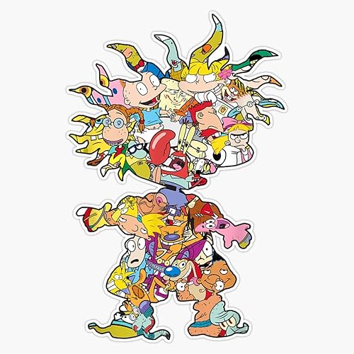 Nickelodeon - Calcomanía de vinilo de los años 90 con diseño de silueta de personaje de Nick Chuckie 5