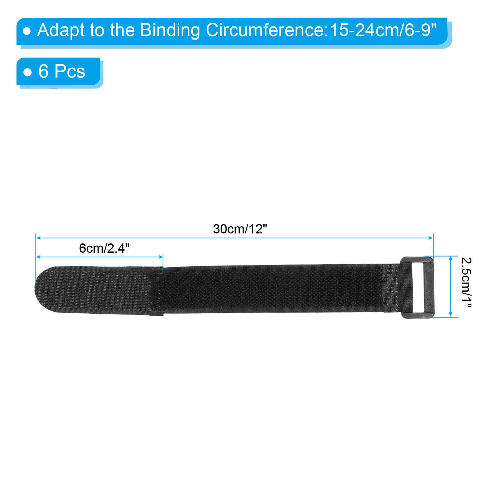 PATIKIL Reusable Cable Ties 12x1inch - Image 2