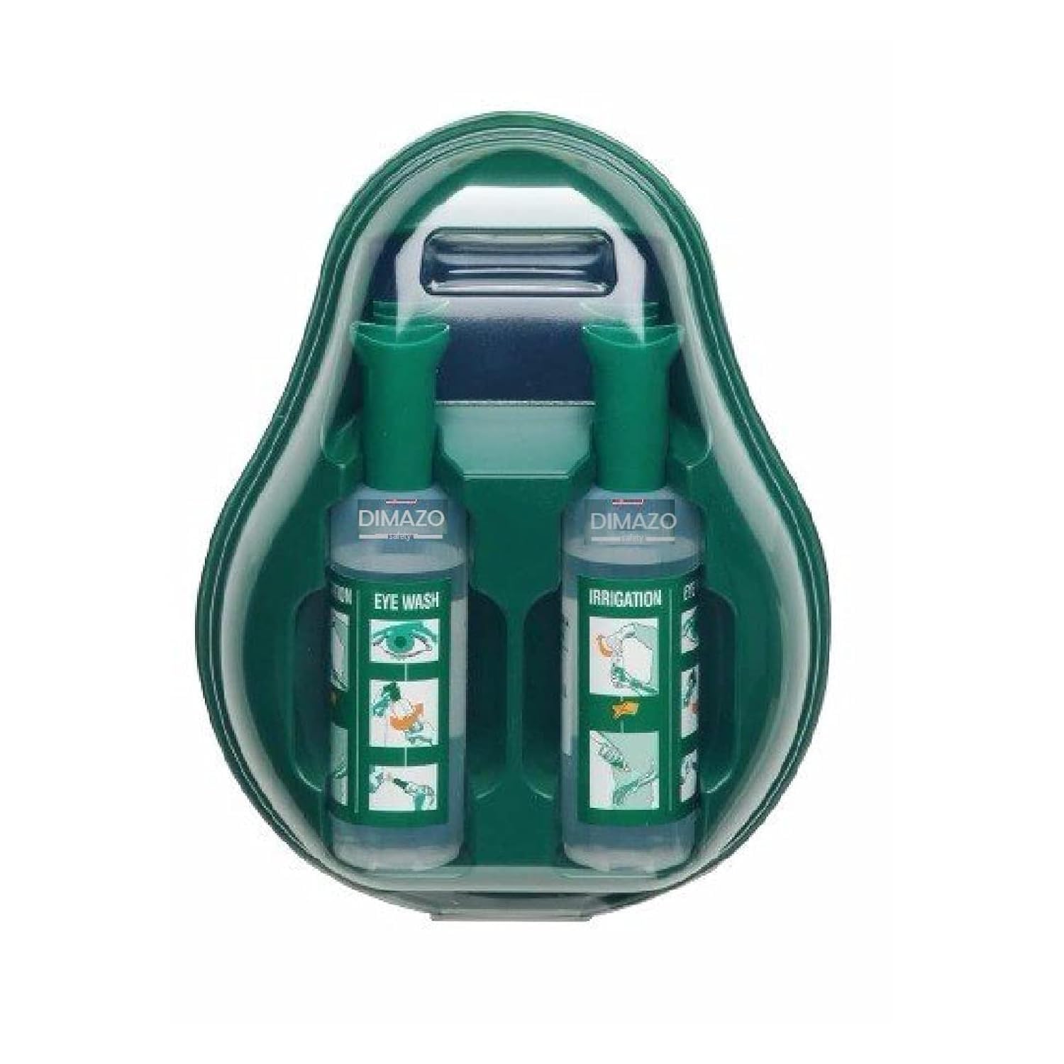 CLEARWAY EYEWASH STATION - 2 Sterile Saline Solution of 500 ml 2 Integrated Eye cups 1 Mirror-