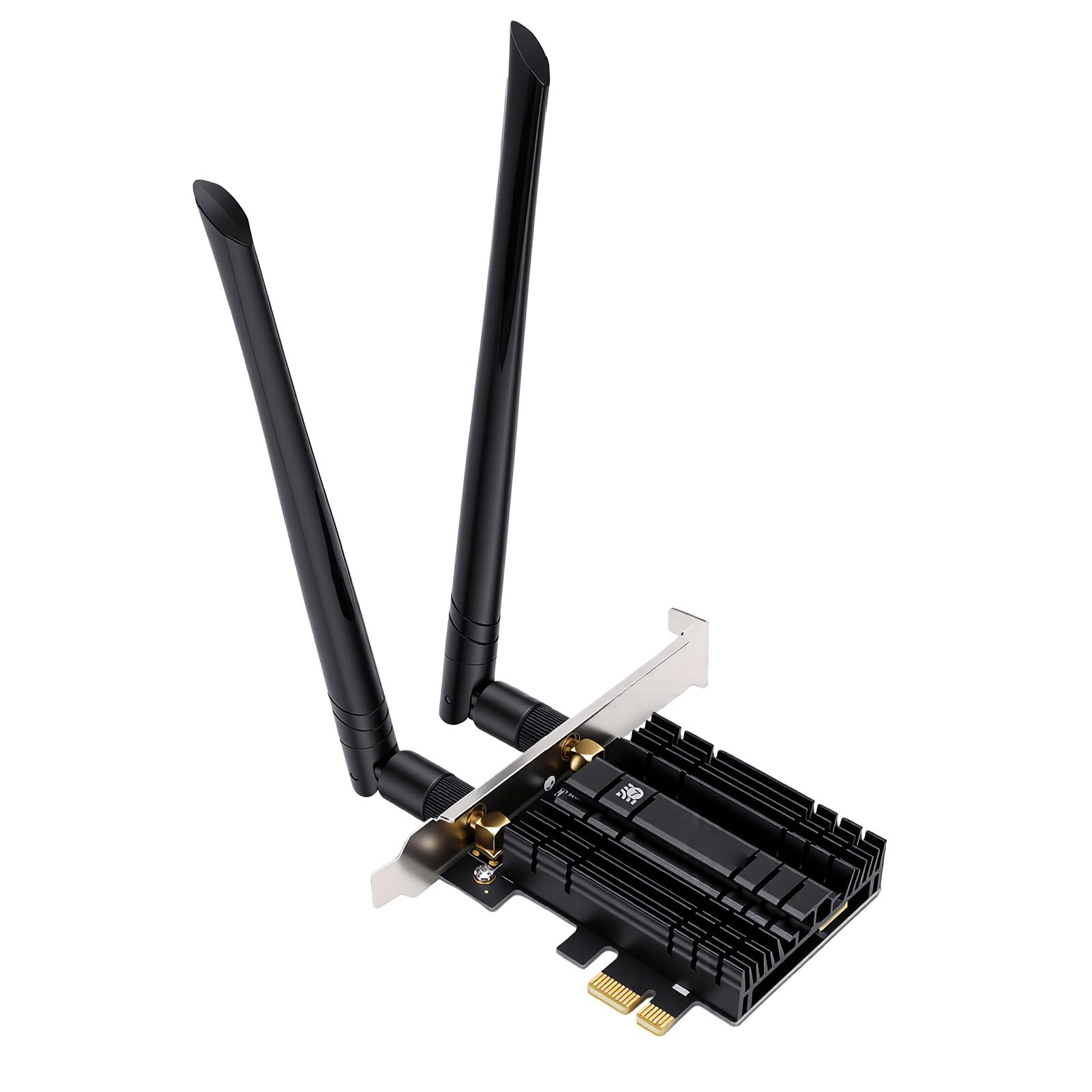 Goshyda Carte Réseau WiFi 7 PCIe pour Ordinateur de Bureau, Bluetooth 5.4