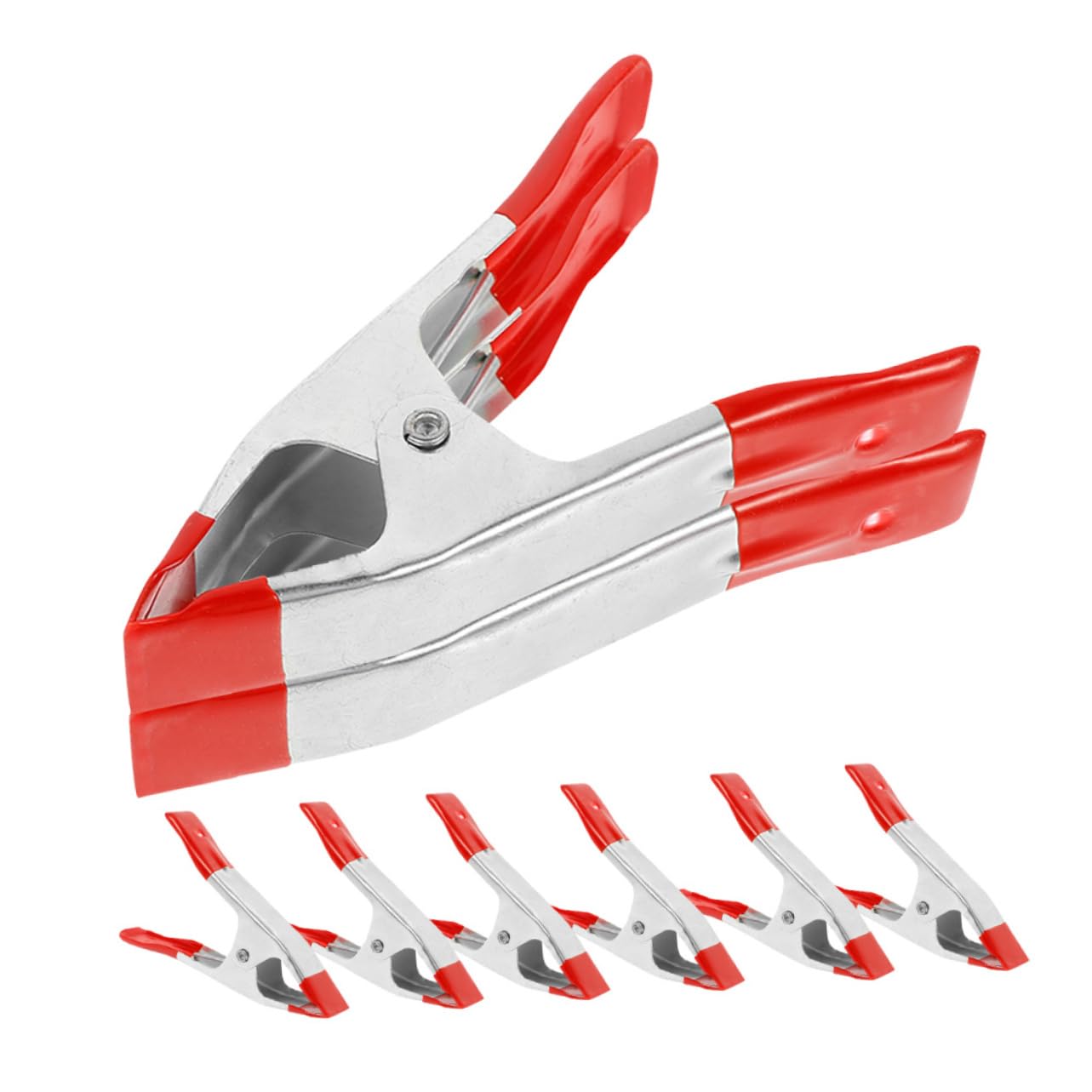 HOLIDYOYO Professional Background Stand Clips 8pcs Spring Clamp Steel for Photography Backdrop Tent