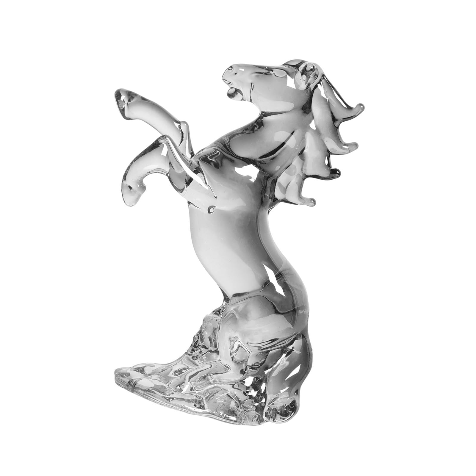 Shntig Crystal Horse Figurines Animal Statues Standing Horse Sculptures Decorative Ornament for Home Decors Collectibles Crystal Statues Realistic Animal Art Figurines Collections Ornament