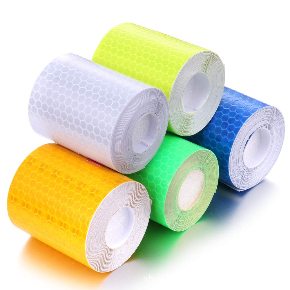 10m X 5cm Yellow Reflective Tape Self Adhesive Waterproof For Street Helmets Bicycle Motorcycle - View #4