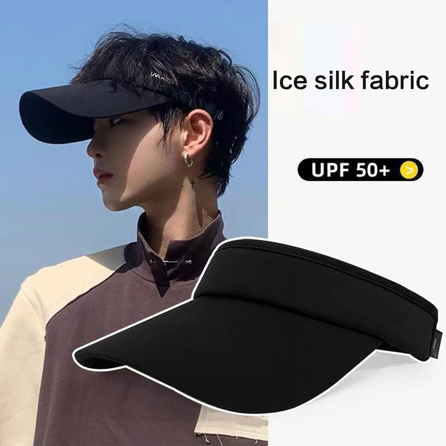 Lightweight Quick-Dry Sun Hat with Soft Lining, Adjustable Fit & Curved Brim for Outdoor Running and Sports Adjustable Hat