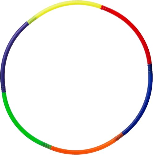 Aro de ejercicio segmentado Colorido 29 pulgadas para interiores y exteriores, deportes de fitness y entrenamiento físico, accesorio de actividad