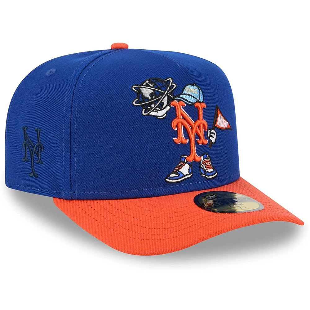 New Era NY New York Mets 59FIFTY Cartoon Fitted A-Frame Cap Hat