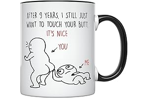 YouNique Designs 9 Year Anniversary Mug: A Lasting Keepsake for Ninth Wedding Anniversaries