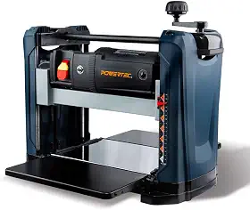 POWERTEC Plaina de espessura de bancada PL1252V 15 Amp com 2 lâminas para marcenaria | 31 cm portátil