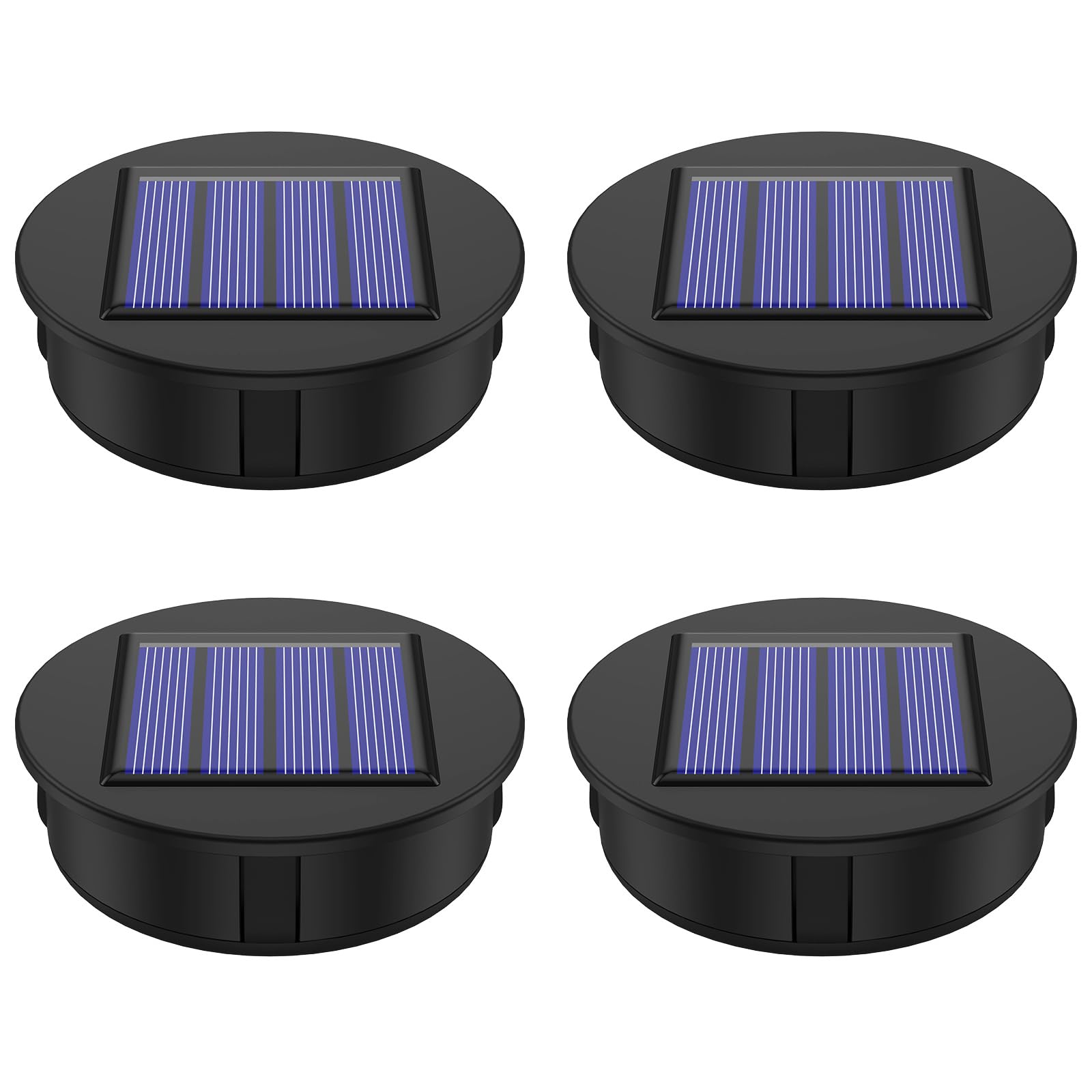 Paquete De 4 Luces Solares De Repuesto, 10,5 Cm, Tapas De Luz
