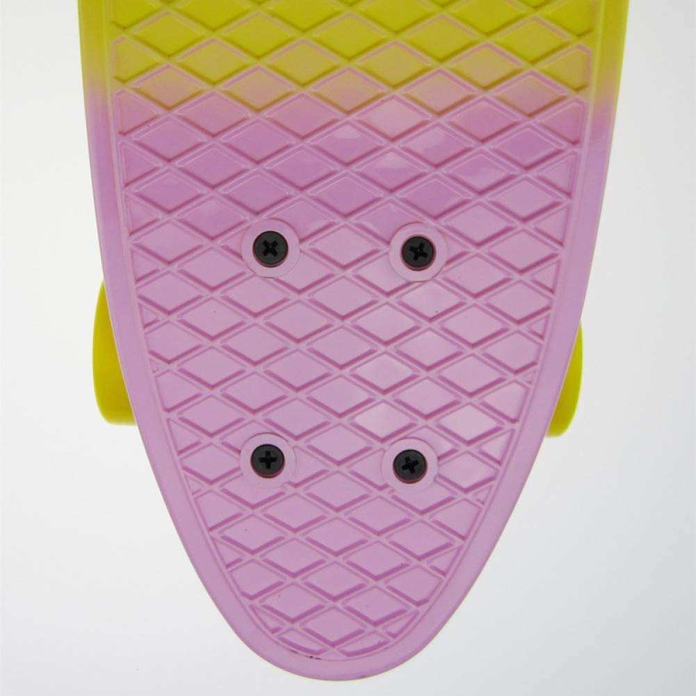 Skateboard 22 inches Complete Retro Style Plastic Board Comes Complete Cruiser Penny Board for Teens Adults Beginners Girls Boys Kids