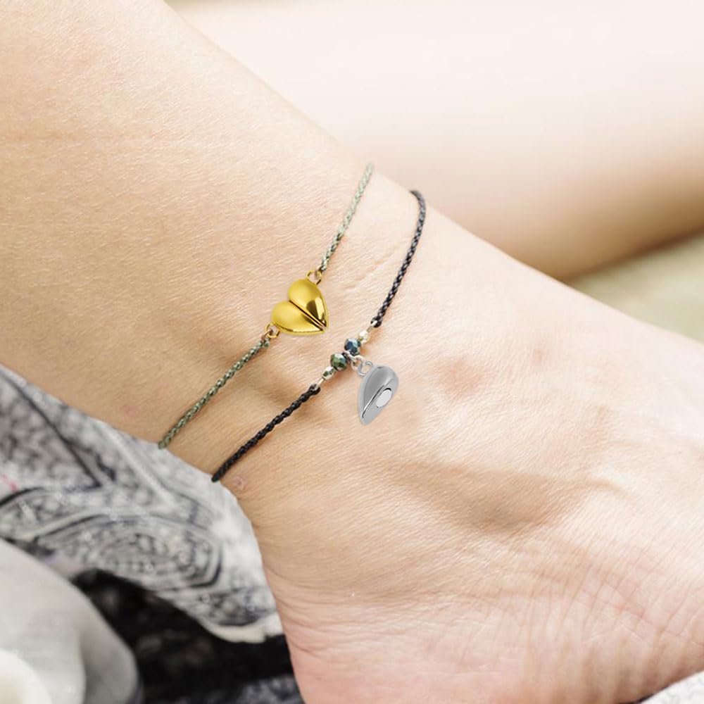 20 Chiusure Magnetiche Per Gioielli - Fermagli A Cuore Argento Per Collane E Bracciali - Foto 14