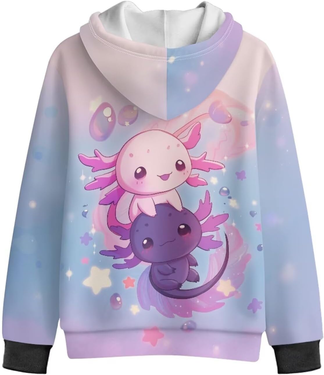 Uourmeti Fleece Zipper Hoodies for Girls Comfy Graphic Jackets Long Sleeve Sweatshirt Size 6-16