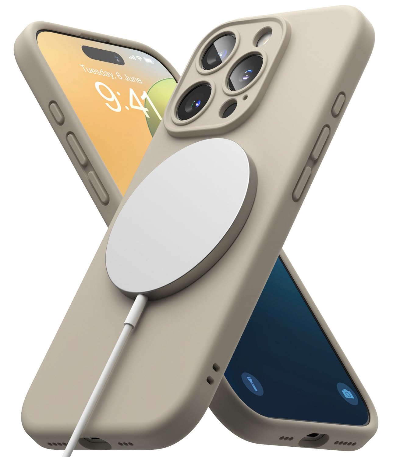 Amazon.com: Ringke for iPhone 16 Pro Case [Silicone Magnetic Stone