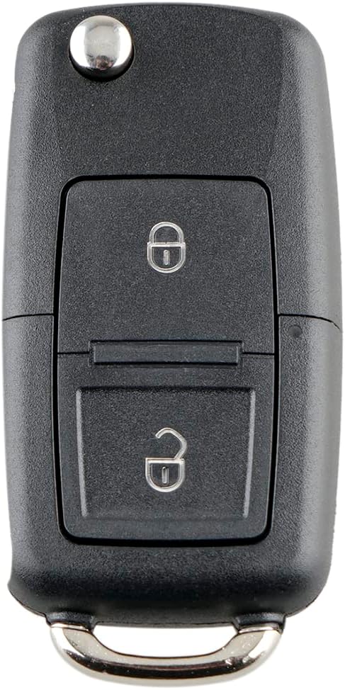 Vw Key Fob Replacement For Vw Golf MK4 Bora Caddy Passat Polo Sharan Seat Leon Touran Transporter T5 Remote Car Key Cover Case, 2 Button Volkswagen Key Fob, Golf Key Fob