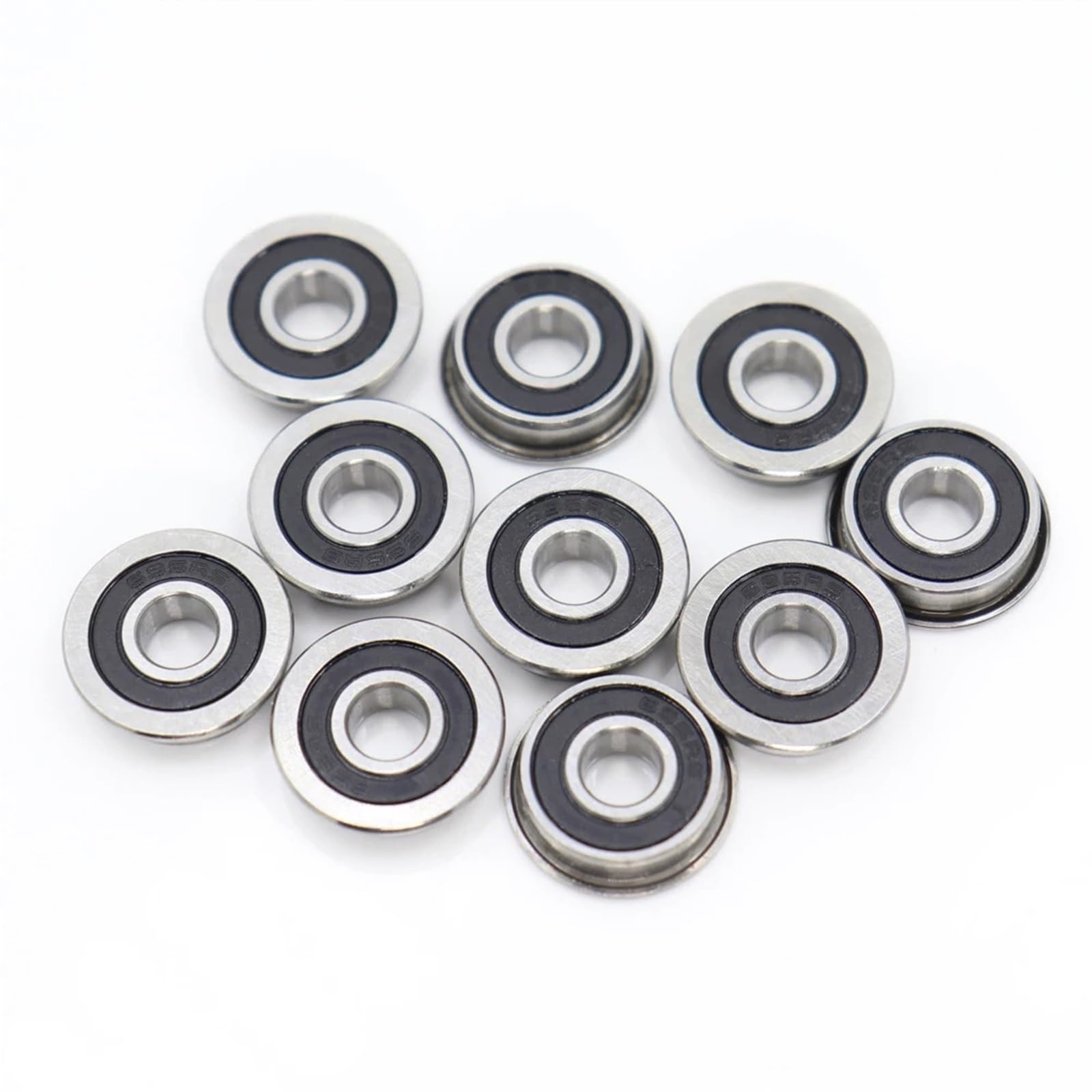 Roulement F695 2RS 5x13x4 Mm, 10 pièces, roulements à billes miniatures à bride ABEC-7 F695 RS F695RS