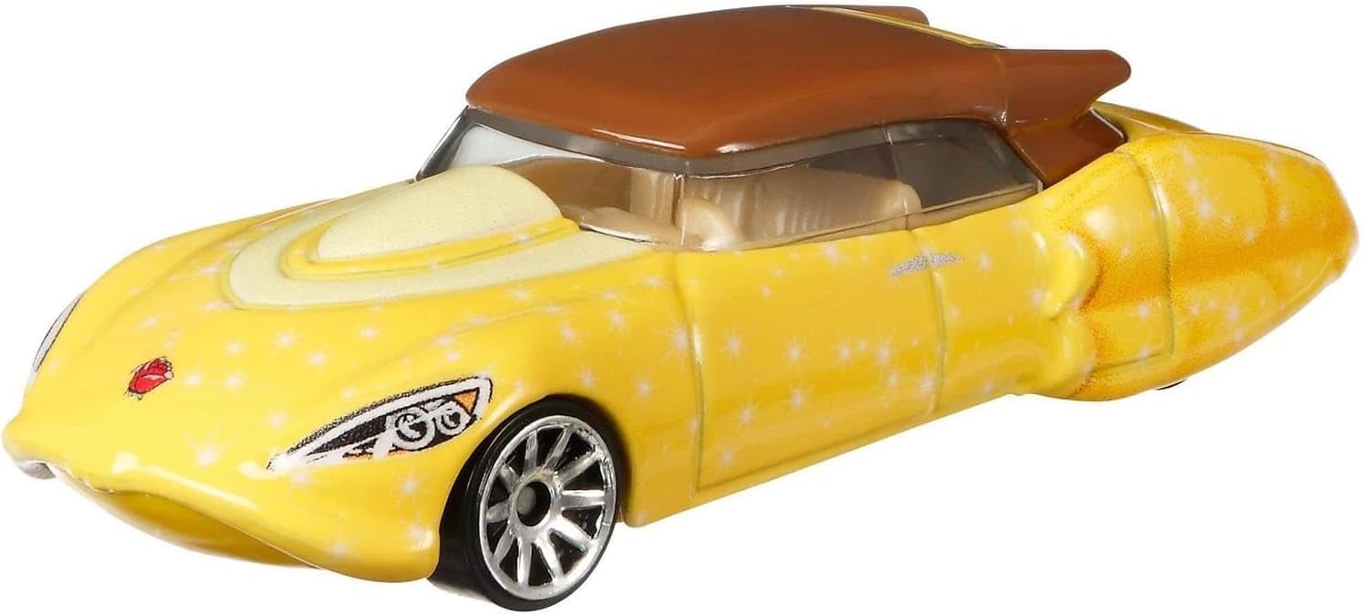 Hot Wheels Disney Character Cars Belle Mattel Beauty and The Beast