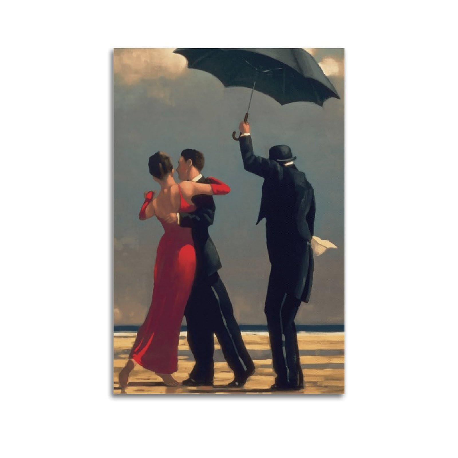 Redmush Jack Vettriano Art Poster (21) Canvas Poster Wall Art Decor Print Picture Paintings For Living Room Bedroom Decoration Unframe-Style 20X30inch(50X75cm)